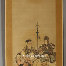 Load image into Gallery viewer, Gan Ryūsai (?-?), 岸龍斎, Shichifukujin, Seven Lucky Gods, Japanese hanging scroll, Late Edo period
