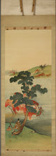 Load image into Gallery viewer, Tanaka Kasen (1864‑?), Arashiyama Boat Festival Scene, Japanese hanging scroll, Meiji period (1868-1912)
