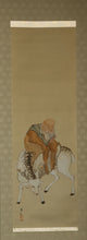 Load image into Gallery viewer, Hirai Chokusui (1861-?), Juroujin with Summer and Winter Landscapes, Japanese hanging scroll
