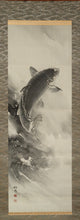 Load image into Gallery viewer, Nishio Toho (?-?), Pair of Hanging Scrolls of Carp Paintings, 1979, Japanese hanging scroll
