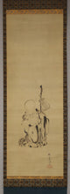 将图片加载到图库查看器，Okajima Rinsai (?-1865) , Shou-lao-ren, Late Edo period, Japanese hanging scroll, kakejiku
