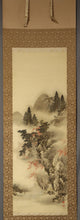 Charger l&#39;image dans la galerie, Okutani Shuseki (1871-1936), Deer Playing in an Autumn Valley, Japanese hanging scroll
