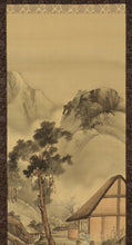 Lade das Bild in den Galerie-Viewer, Shiokawa Bunrin (1808-1877) - ländliche Landschaft Mitte des 19. Jahrhunderts
