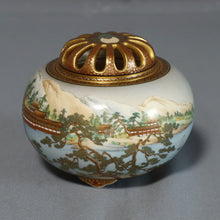 Load image into Gallery viewer, Satsuma - Miyajima Design Incense Burner by Koshida Shozan – Satsuma Ware - Incense burner
