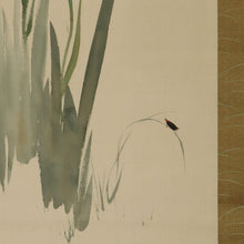 Load image into Gallery viewer, Takahashi Shuka (1878-1952), Iris and a Firefly, Japanese hanging scroll
