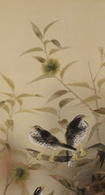 Carica l&#39;immagine nel visualizzatore di Gallery, Shuku-kun&#39;淑薫 &quot;Late autumn (chestnut tree and three birds)&quot; Showa era
