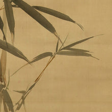 Carica l&#39;immagine nel visualizzatore di Gallery, Nakajima Raisho (1796-1871) Bamboo and a Bush Warbler, Chinese Bellflower and Two Quails, Late Edo period-Meiji era, Japanese hanging scroll, kakejiku
