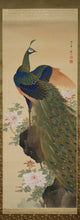 将图片加载到图库查看器，Maki Ozan (?-?) - &quot;Peony and Peacock&quot; ca 1900-20s (Meiji/Taisho)
