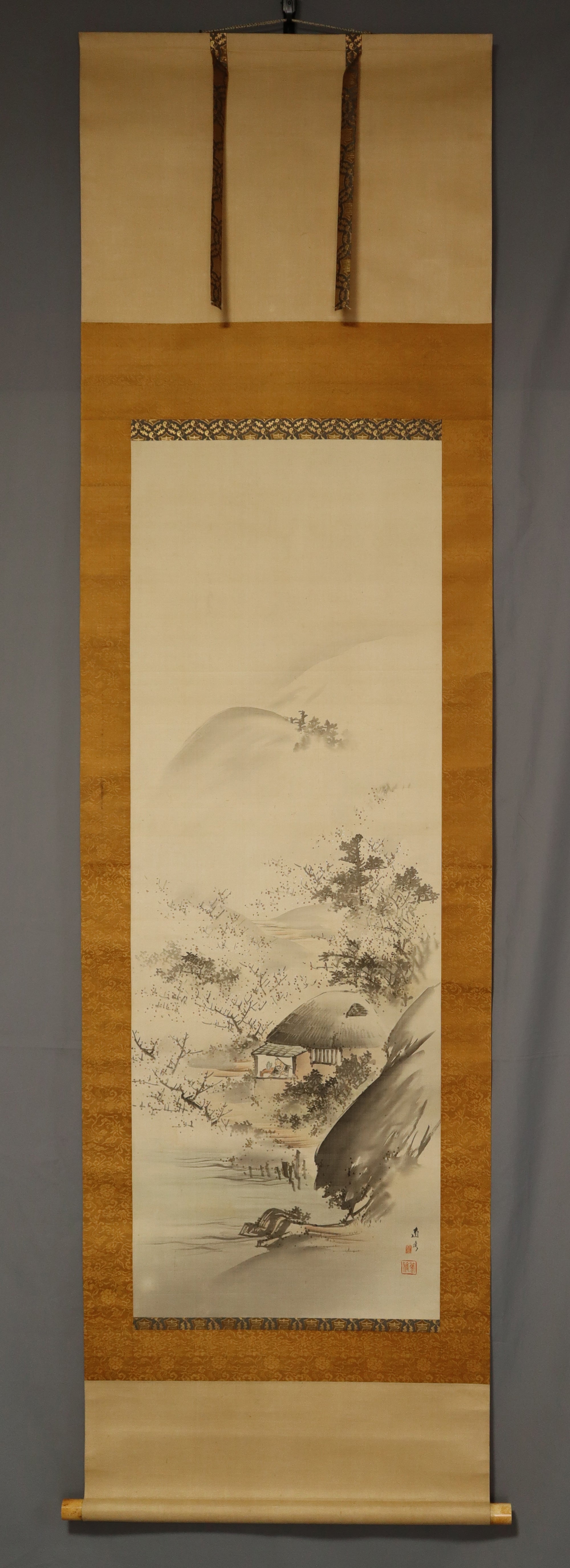 Kumagai Naohiko（1828-1913）“梅林中的景观” 20世纪初