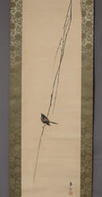 将图片加载到图库查看器，铃木·卡森（Suzuki Kason）（1860-1919）“柳树和灌木莺” Meiji-Taisho时代

