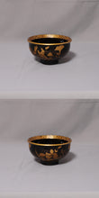 Afbeelding in Gallery-weergave laden, Maki-e &quot;maki-e houten kom met pioen en bloemontwerp&quot; late edo periode-meiji tijdperk
