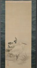 Charger l&#39;image dans la galerie, Nakagawa Rōgetsu (1858-1924) &quot;Egret&quot; Meiji-Taisho Era
