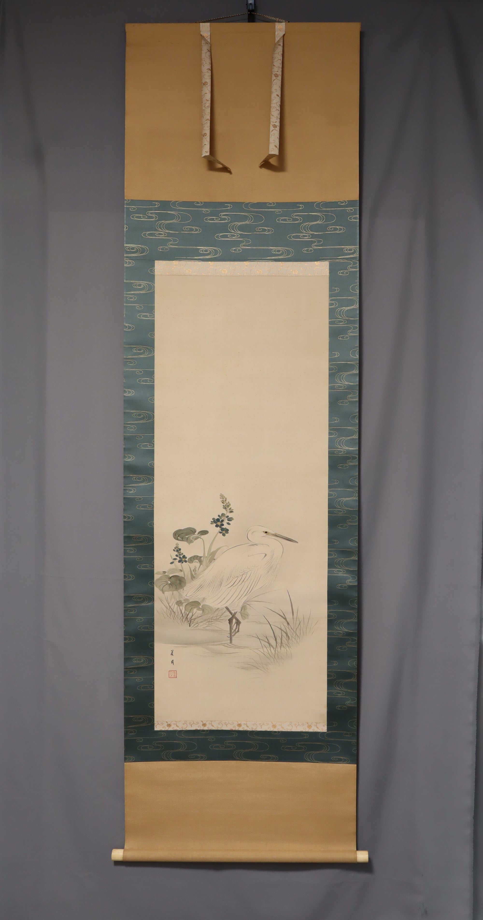 Nakagawarōgetsu（1858-1924）“ Egret” Meiji-Taisho时代