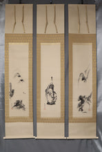 Carica l&#39;immagine nel visualizzatore di Gallery, Kano Tanshin (Morimichi) (1785-1836) &quot;Fukurokuju and Landscape&quot; al medio al tardo periodo Edo
