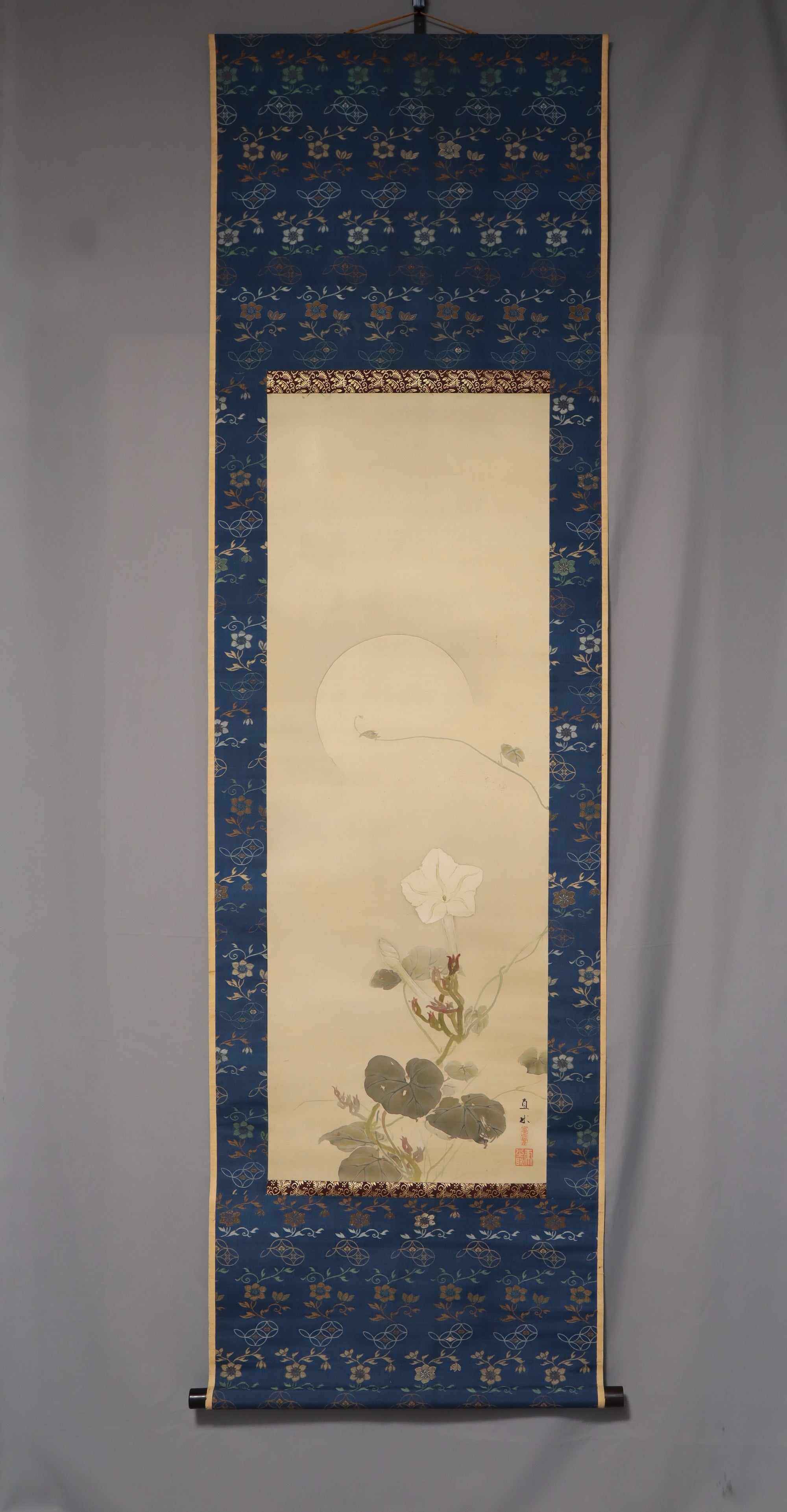 hirai chokusui（1861-？）“月亮和瓶葫芦（Yu-Gao）” Taisho-Showa时代